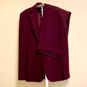 Vintage NY&CO petite plum colored suit